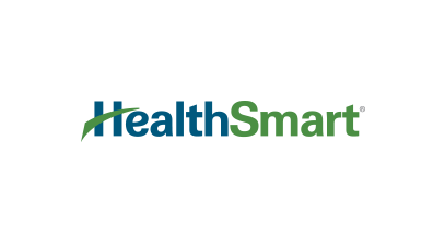 Logo displaying 'HealthSmart' with 'Health' in blue and 'Smart' in green.