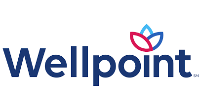 Logo with text and three colorful petal shapes.