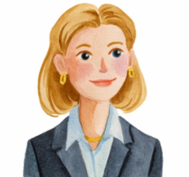 Professional woman with blonde hair in business attire.